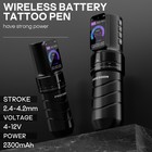 Poseidon Wireless Tattoo Pen 2 4-4 2mm Stroke 2300mah Digital Screen
