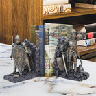 Design Toscano Arthurian Knight Bookends grey Stone 8 Inch  Set Of Two