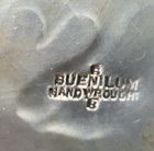 Vintage Buenilum Hand Wrought Hammered Aluminum 12  Round Tray Grape Design