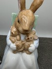 Mrs Bunny Rocking Her Babies Light Works  Great  Good For Easter Vintage 1989 