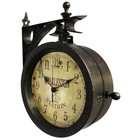 Charleston Indoor outdoor Wall Clock Thermometer - 12 X 3 5 Black 12 X 3 5 X 11
