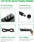 12v 3a Power Supply Adapter 36w Ac dc Charger Ac 100v-240v To Dc 12volt 3amp Pow
