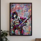 Kiss Paul Stanley 12x18in Poster   Kiss Paul Tribute Art  Free Shipping Us