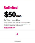 T-mobile Prepaid Esim Only  15  25  35  50  60 Unlimited Talk text data 30 Days