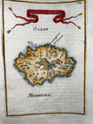 Reunion Bourbon Island 1683 Manesson Mallet Antique Engraved Map French Edition