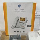 At t Cl4940 Corded Telephone System Answering Machine Caller Id Big Buttons Open