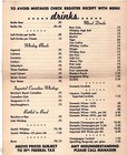 Vintage Flame Show Bar Postcard Menu Detroit 1950s Most Beautiful Black   Tan