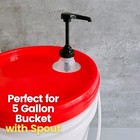1 Gallon Pump Dispenser  2-pack  With 5 Gallon Bucket Pump   Pail For Laundry   