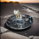 Vintage Mack Truck Bulldog Chrome Cigar Ash Tray