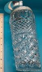 Vintage Silver Plate Cut Glass Cocktail Shaker Pitcher