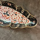 19th Century Royal Crown Derby Gaudy Welsh imari Style Lozenge Oval Dish bowl