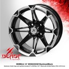 Golf Cart 14  Black Mongoose Wheels And 205 30-14 Dot Low Profile Tires X4