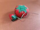 1-1 2  Vintage Strawberry Tomato Pin Cushion For Needles Pins Looks Unused