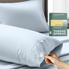  100  Organic Cotton Pillow Cases Standard   Queen Pillowcases Light Blue