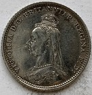 1888 Queen Victoria Jubilee 4d Fourpence Groat Coin 9 25 Silver Uncirculated