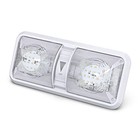  Rv Led Ceiling Double Dome Light Fixture With Dimmer Switch Interior 1