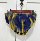 Speedo Endurance  Swim Briefs Blue Yellow Size 36 Competitive Swimming