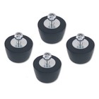 4pcs Black Rubber Bumper Cushion Hood Bump Stop Fits 1987-2018 Jeep Wrangler Jk