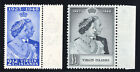 British Virgin Is 1949 Kgvi Silver Wedding Set Complete Superb Mnh  Sg 124-125 