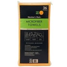 Member s Mark Microfiber Towels 16 x16  Orange 36 Pack Cleaning Cloths Car Home 
