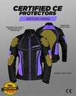 Jag Women s Ce Armored All Season Motorcycle Riding Jacket