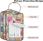 Travel Stamp 3 Pack Luggage Tags For Suitcases  Pu Leather Baggage Suitcases