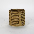 Vintage Southwest Native American Woven Woven Reed Basket 20thc