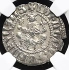 Ngc Au Armenia 1198-1219 Ad Levon I Silver Tram Knights Templar Coin Of Crusades