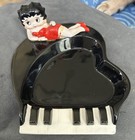 Vintage Betty Boop 1984 Ceramic Piano Ashtray Dish By Vandor   Magnet-repaired  