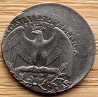 1989 Washington  Quarter Mint State 30  Off-center Strike Mint Error Bu unc 2