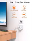   2-pack    European Travel Plug Adapter  International Power Plug Adapter With    