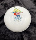 Schmidt Porcelana  brazil  By Laert Large Trinket Box  Wildflower Bouquet  Gold