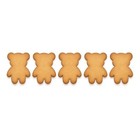 Mini Teddy Bear Cookie Cutter Strip     5 Bears  1 2  Each      5 9x1 6 Inches