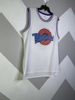 Looney Tunes White Tune Squad Bugs Bunny  1 Basketball Jersey Large Space Jam