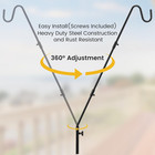 Bird Feeder Pole bird Feeder Hook 36 Inch Bird Feeder Hanger plant Wall Mount  3