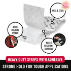 Heavy Duty Hook Loop Adhesive Strips Industrial Strength 10lb Hold 2 Pack