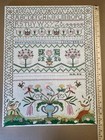 Vintage Sampler Cross Stitch Abc Paragon 0860 Completed Finished