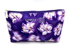 4 Bags  Clinique X Jona Than Cohen  Cosmetic Makeup Bag Flower Printed   Purple