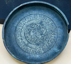 Islamic Seljuk Leaded Copper Etched Dish Incised A Kufic Inscription