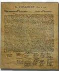 The Declaration Of Independence  Authentic Full Size Replica Printed On Antiqued