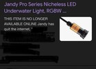 New Jandy Watercolors Nicheless Led Light Jlu4c24w50h  24w H Series 50  Cord