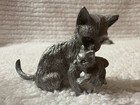Vintage Pewter Cat Figurines Lot Of 4   Spoontiques   Signed R g 