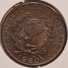 Colombia 1960 5 Centavos 196134 Combine Shipping