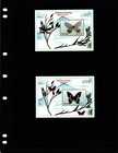  14 50 Scott Value - 2000 Nicaragua Butterflies 2 S s Cent America Cv Mnh Nh Umm