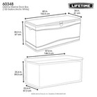 Resin Marine Dock Box Weather-resistant With Handles And Lid Durable 130 Gal 