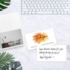 200 Pcs Thank You For Supporting My Small Business Cards In 4 Elegant Watercolor