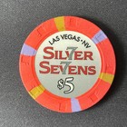 Silver Sevens Las Vegas Nevada  5 Casino Chip 2013 Obsolete Poker Gaming Chip