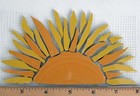 Half Sun 6  Broken Cut China Plate Mosaic Tile Mesh Mounted Mosaic Tile