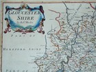 Original Antique Map 1695 Gloucestershire Genuine Hand Colour Robert Morden Map