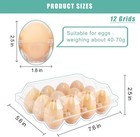 100 Packs Egg Cartons Cheap Bulk   plastic For 12 Eggs clear Egg Cartons 3 4 Grids